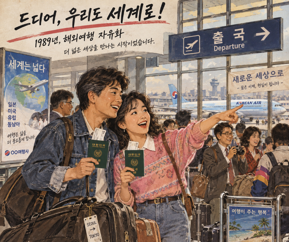 해외여행 자유화가 시작된 1989년