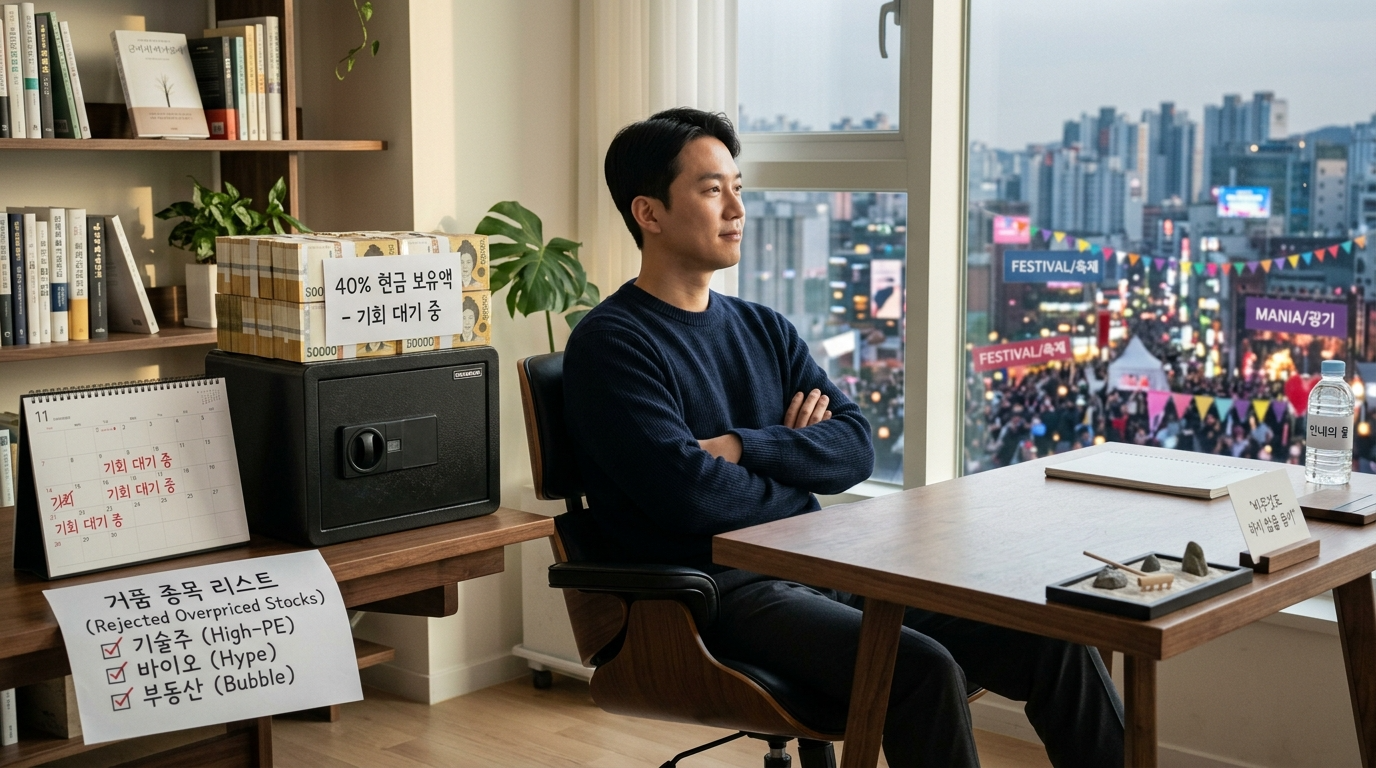 현금 보유 용기 인내 실탄