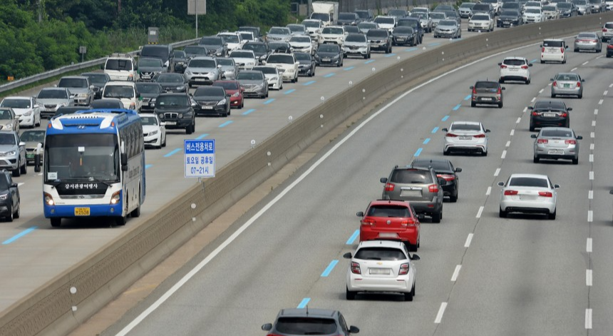 고속도로 버스전용차로 이용 방법