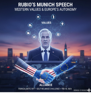 마르코 루비오의 뮌헨 연설 분석: 서구 문명 공동체와 유럽의 자립 과제