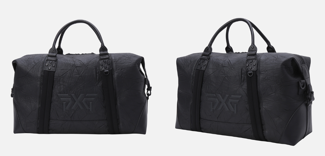PXG 밀리터리 워시드 가죽 보스턴 백
