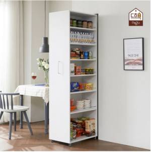 다하미가구 돌로미티 키큰 슬라이딩 틈새수납장 냉장고 틈새장