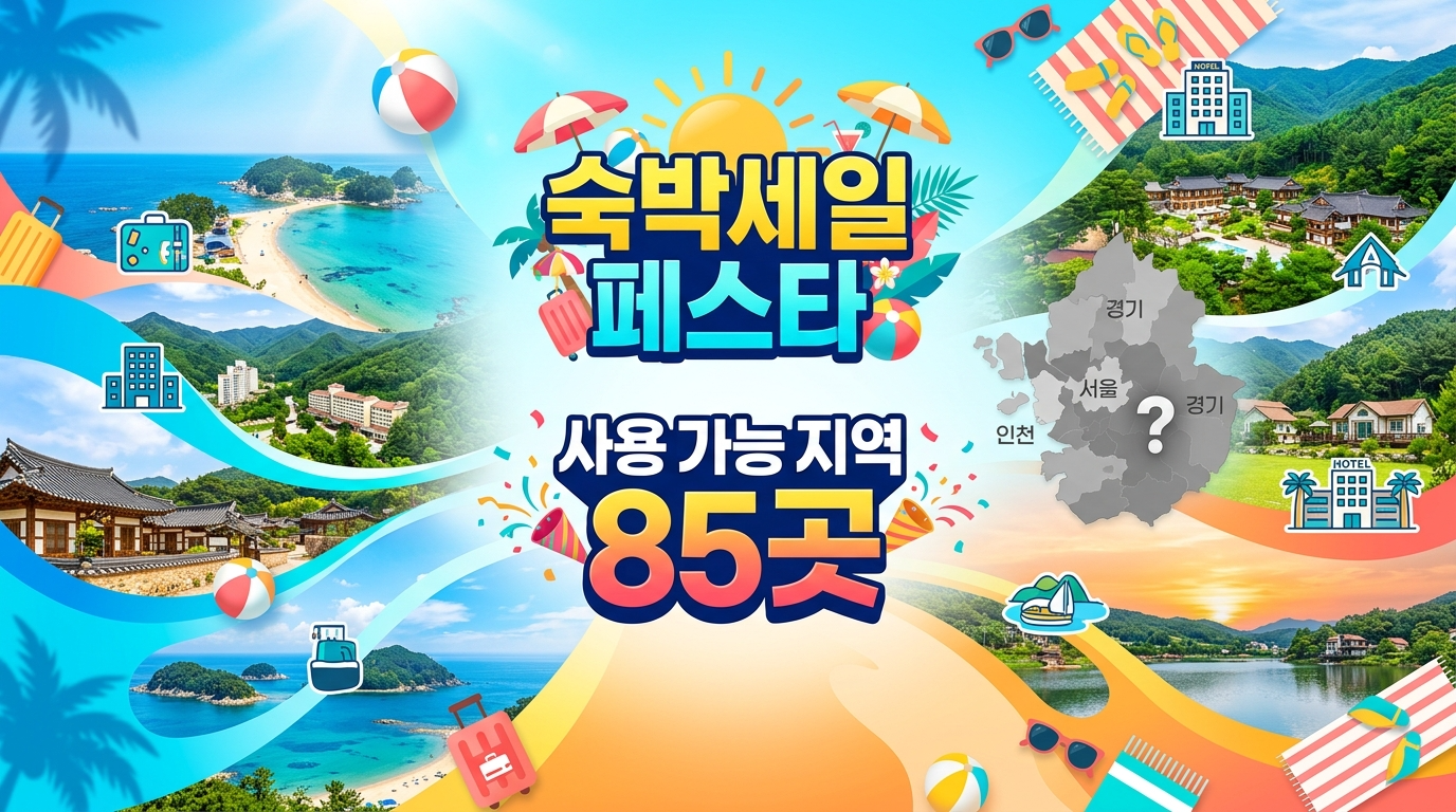 숙박세일 페스타 사용 가능 지역 85곳｜서울&middot;경기&middot;인천은 왜 안 되나