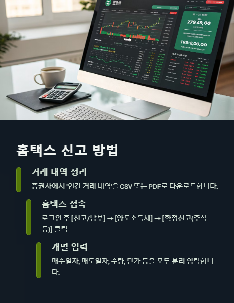 홈택스 신고 방법