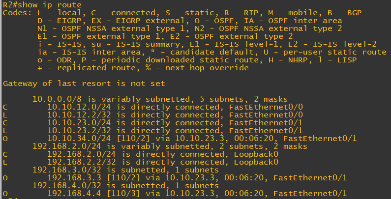 R2 - 라우팅 테이블