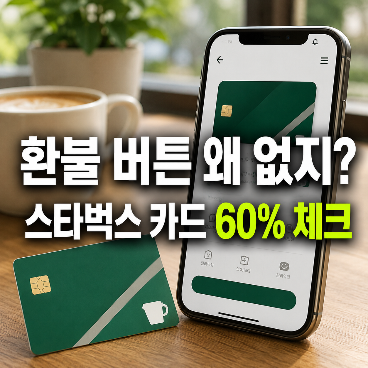 스타벅스 카드 환불 안됨 해결 방법