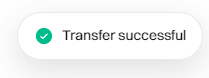 Transfer successful