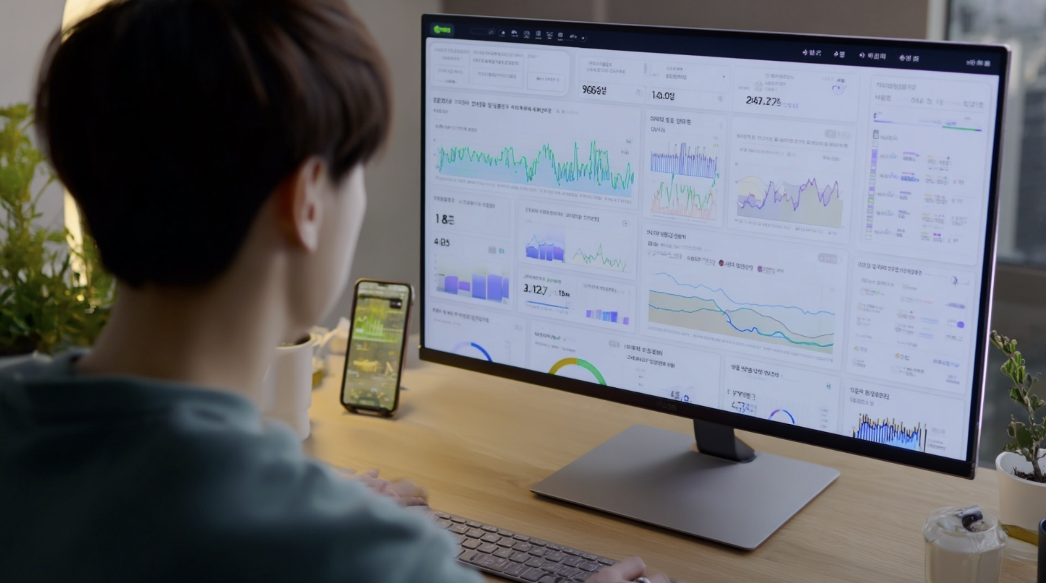 AI기반 모니터링 대시보드와 자동 알림 시스템 화면