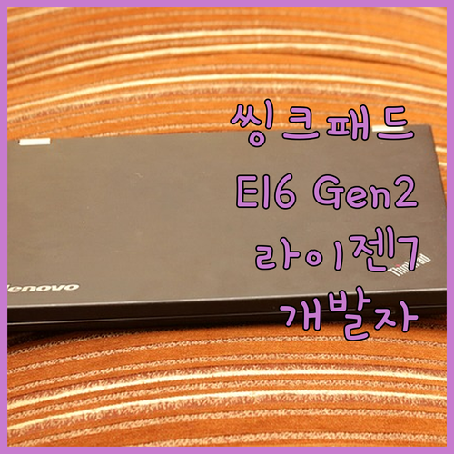 개발자를 위한 레노버 씽크패드 E16..