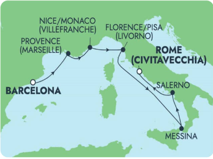 2026 지중해 7박8일 크루즈 1인 120만원대 예약방법 (~04.26 예약, 5~10월 출발)