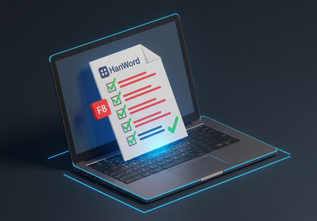 한글 워드 한컴오피스 빨간 줄 없애기 간단하게 맞춤법 검사 끄는 방법