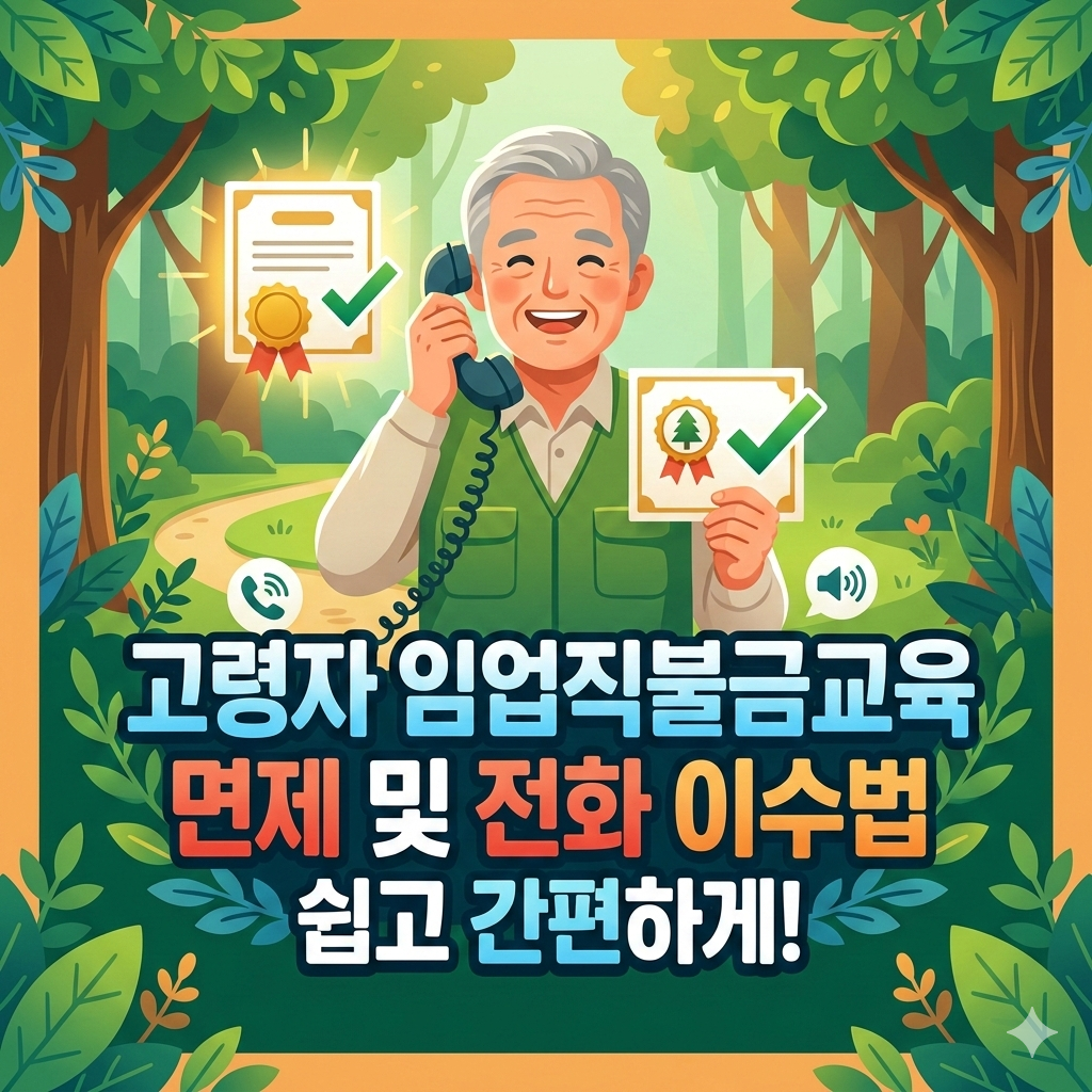 고령자 임업직불금교육 면제 및 전화 교육 이수법 3가지