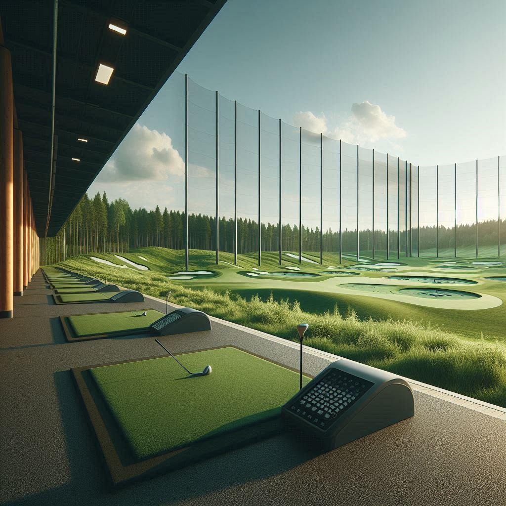 실외골프연습장 배경