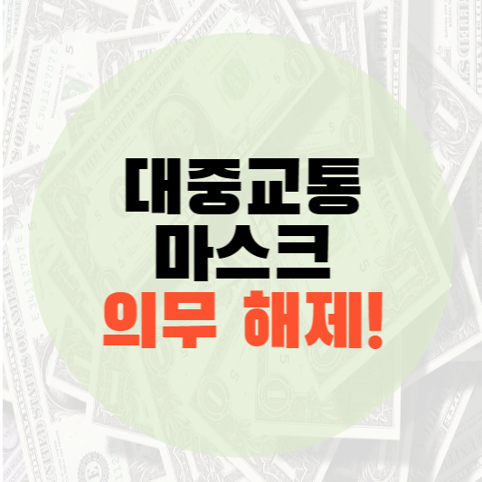 대중교통 마스크 해제