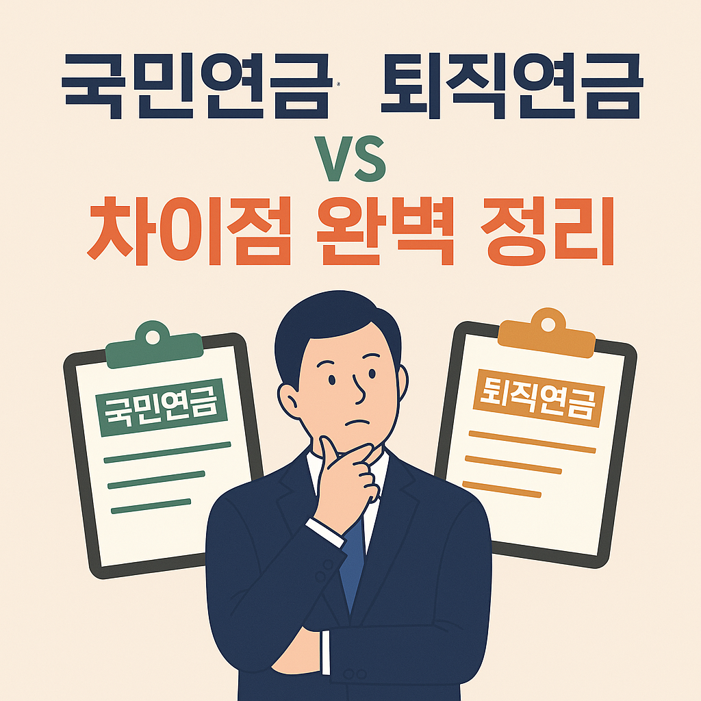 국민연금과 퇴직연금 차이점 완벽 정리