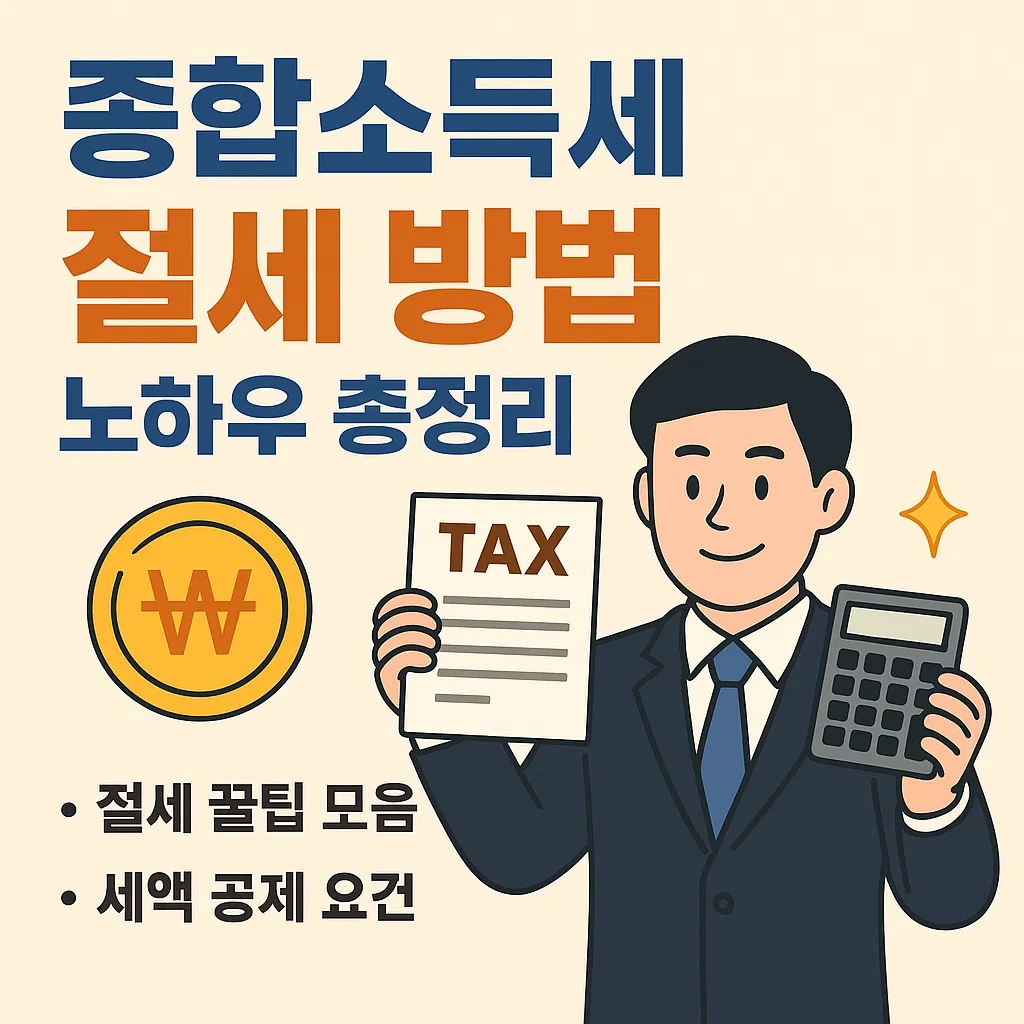 종합소득세 절세방법 노하우 총정리
