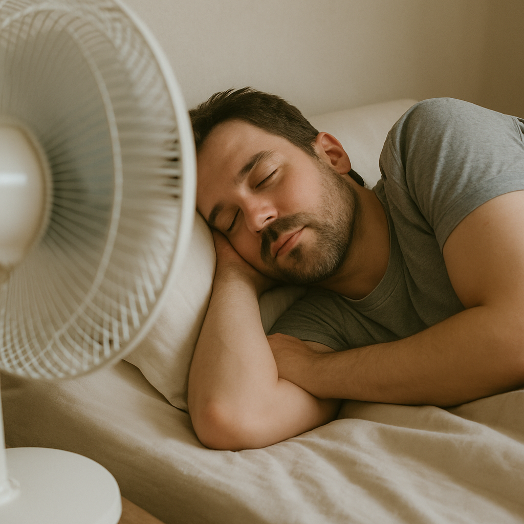선풍기 틀고 자면 위험할까?