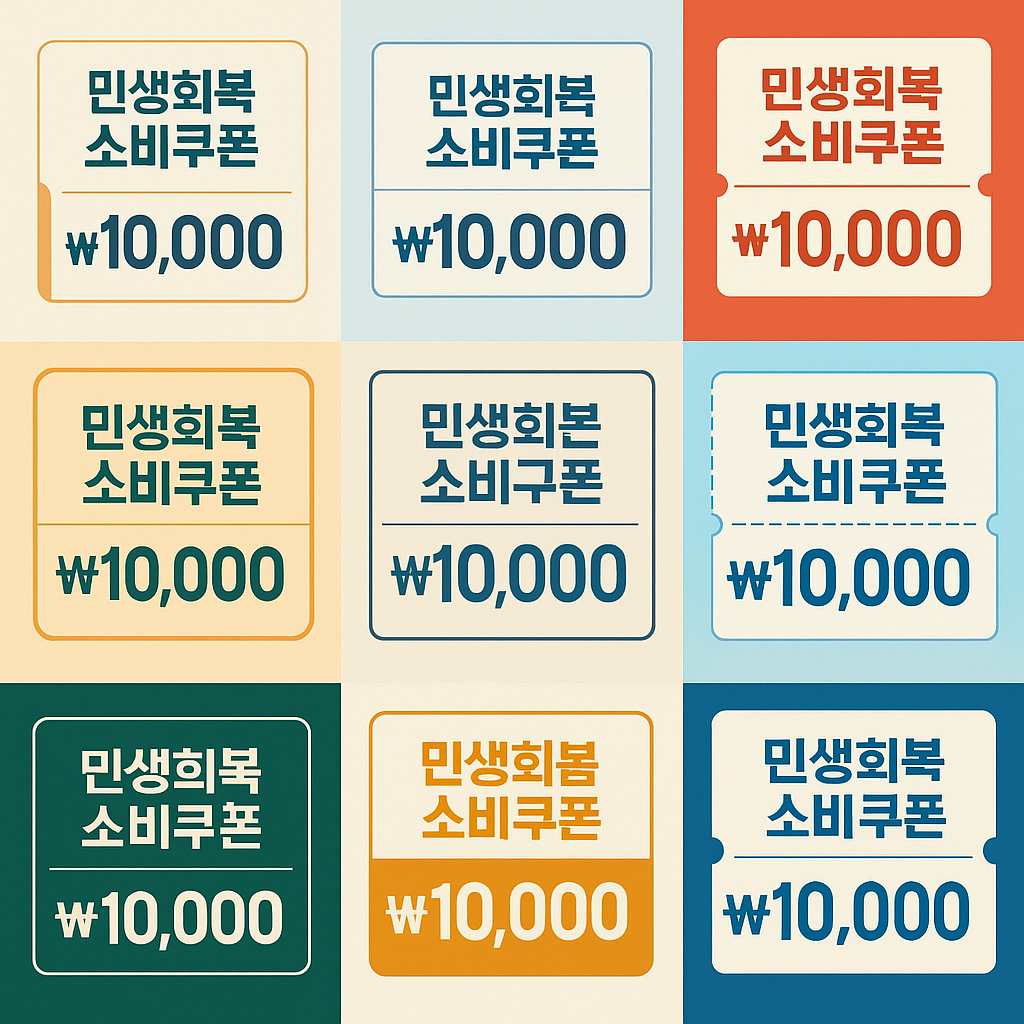 민생회복소비쿠폰에 대한 AI 이미지