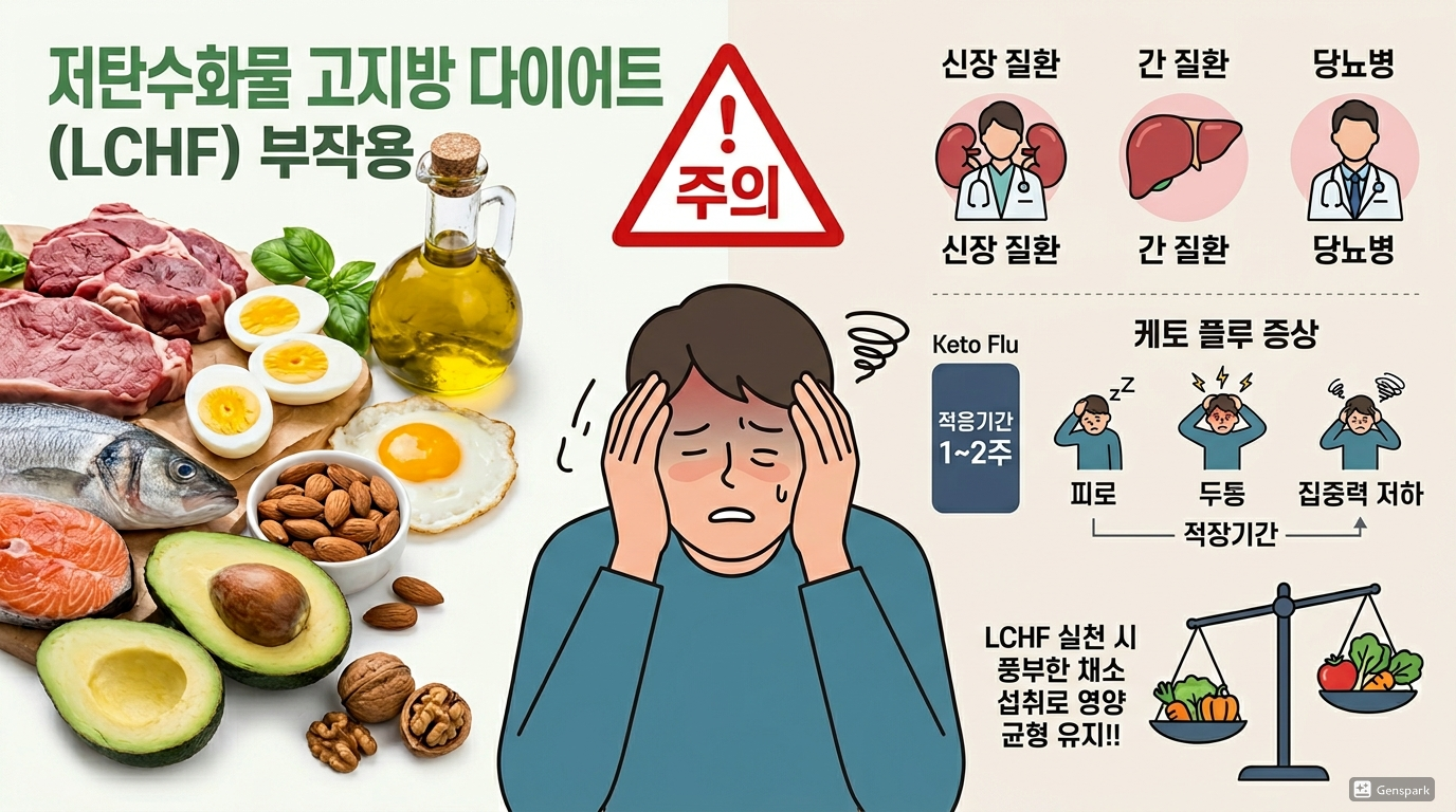 저탄고지 식단의 부작용과 주의점