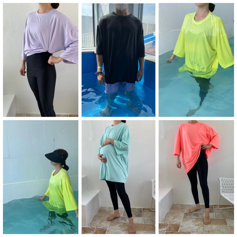 빅사이즈 다가려 래쉬가드 44-99 체형커버 레깅스 루즈핏 오버핏 레쉬가드 온가족 수영복