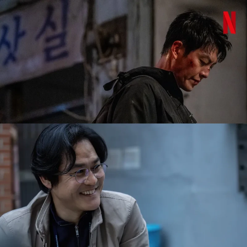 넷플릭스 영화 무도실무관에서 등장하는 김우빈, 김성균