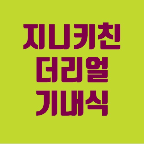 지니키친 더 리얼 기내식