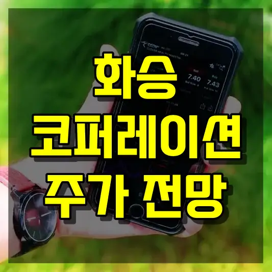 화승코퍼레이션 주가 전망