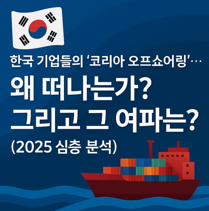 한국 기업들의 '코리아 오프쇼어링'&hellip;왜 떠나는가? 그리고 그 여파는? (2025 심층 분석)