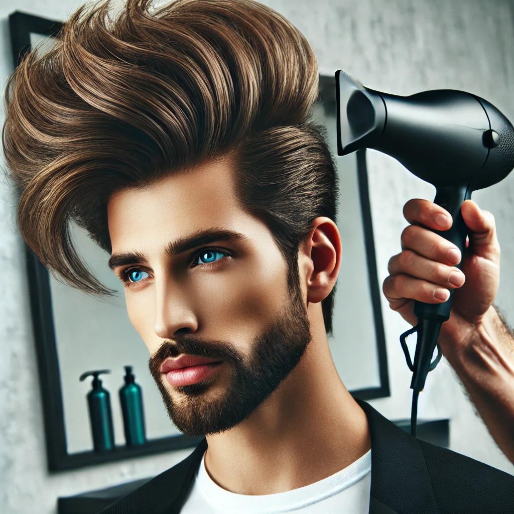 남자 머리 볼륨