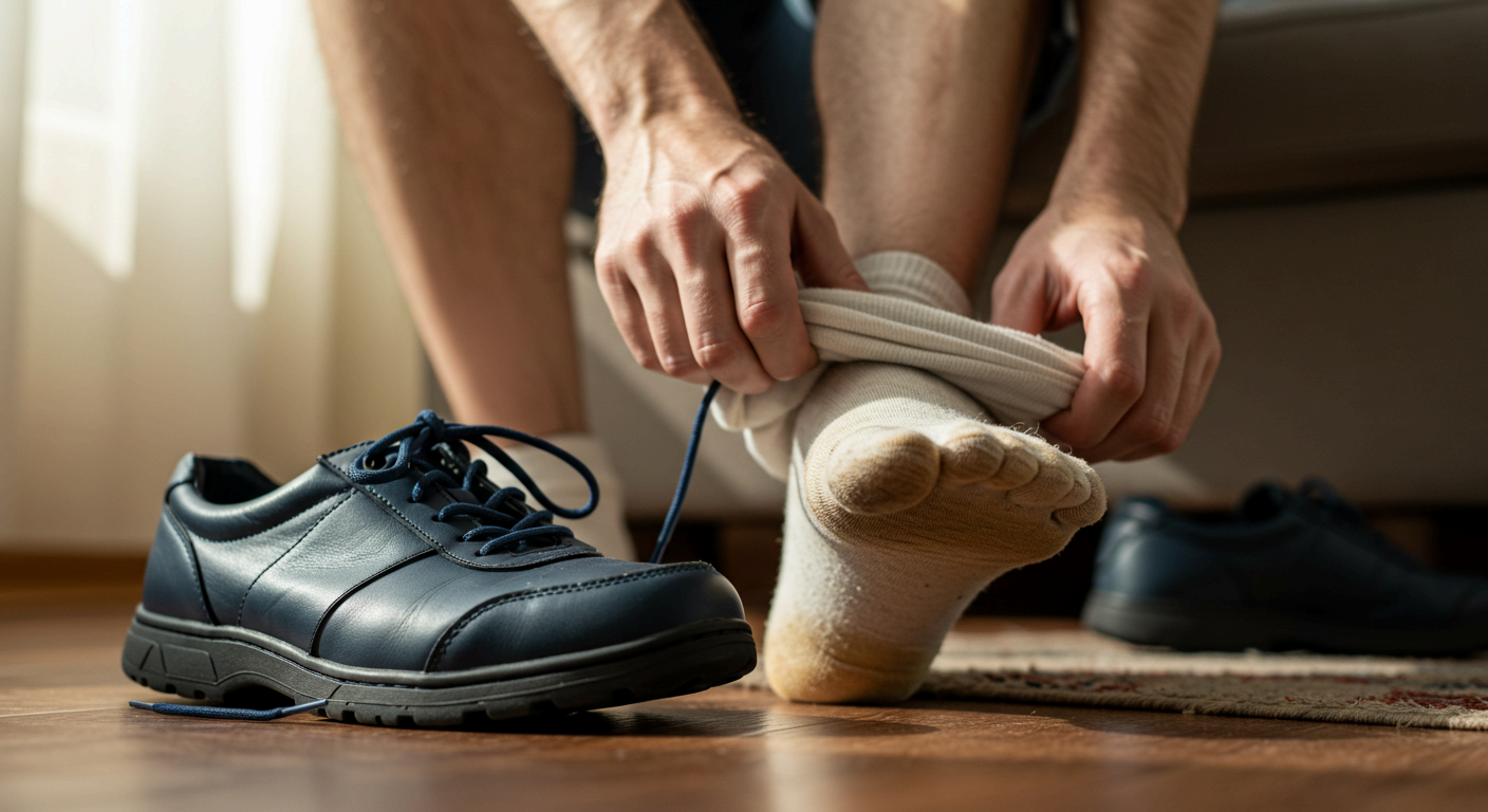 양말을 매일 안 갈아신는 것도 원인 중 하나입니다.