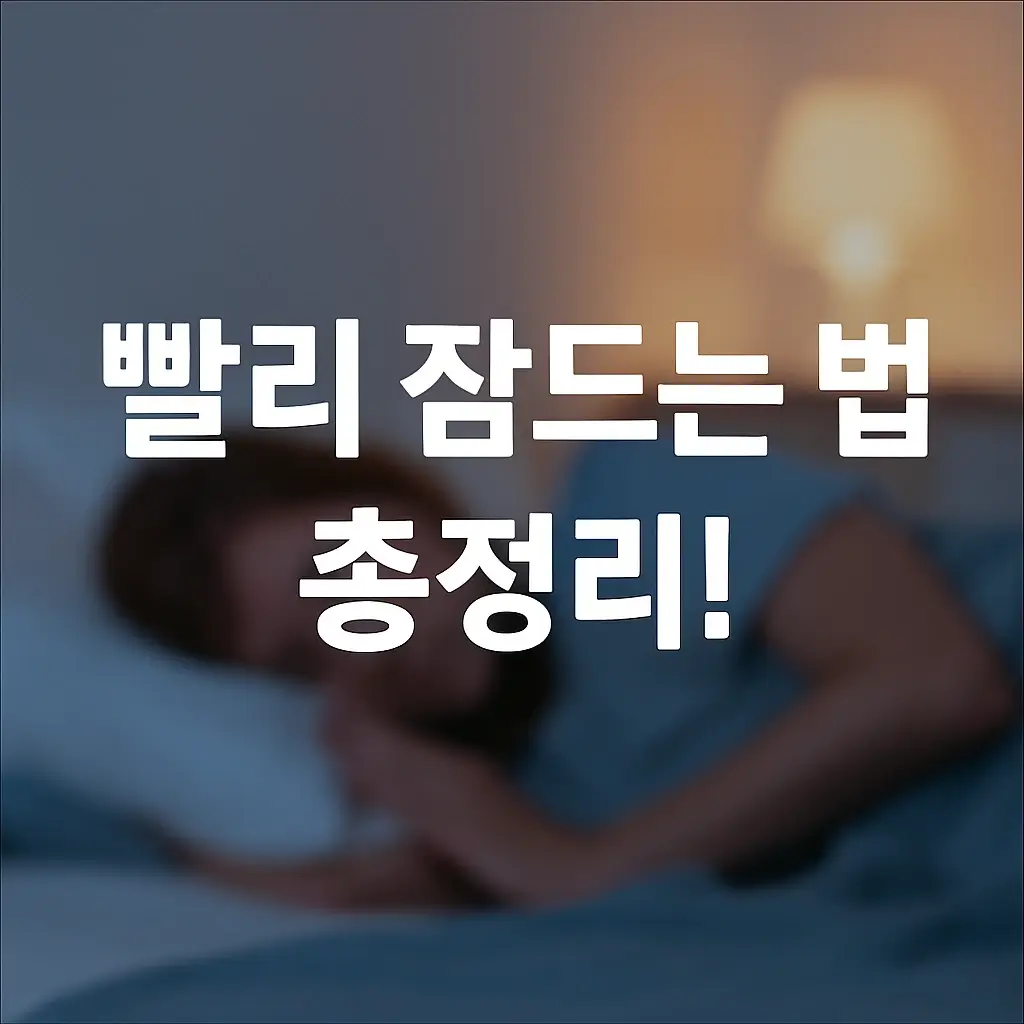 빨리 잠드는 법