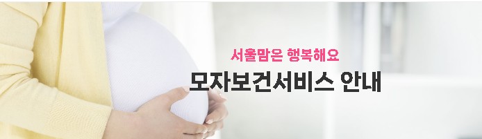 모자보건서비스 안내