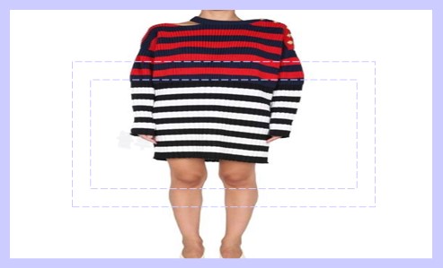 스트라이프 니트 원피스