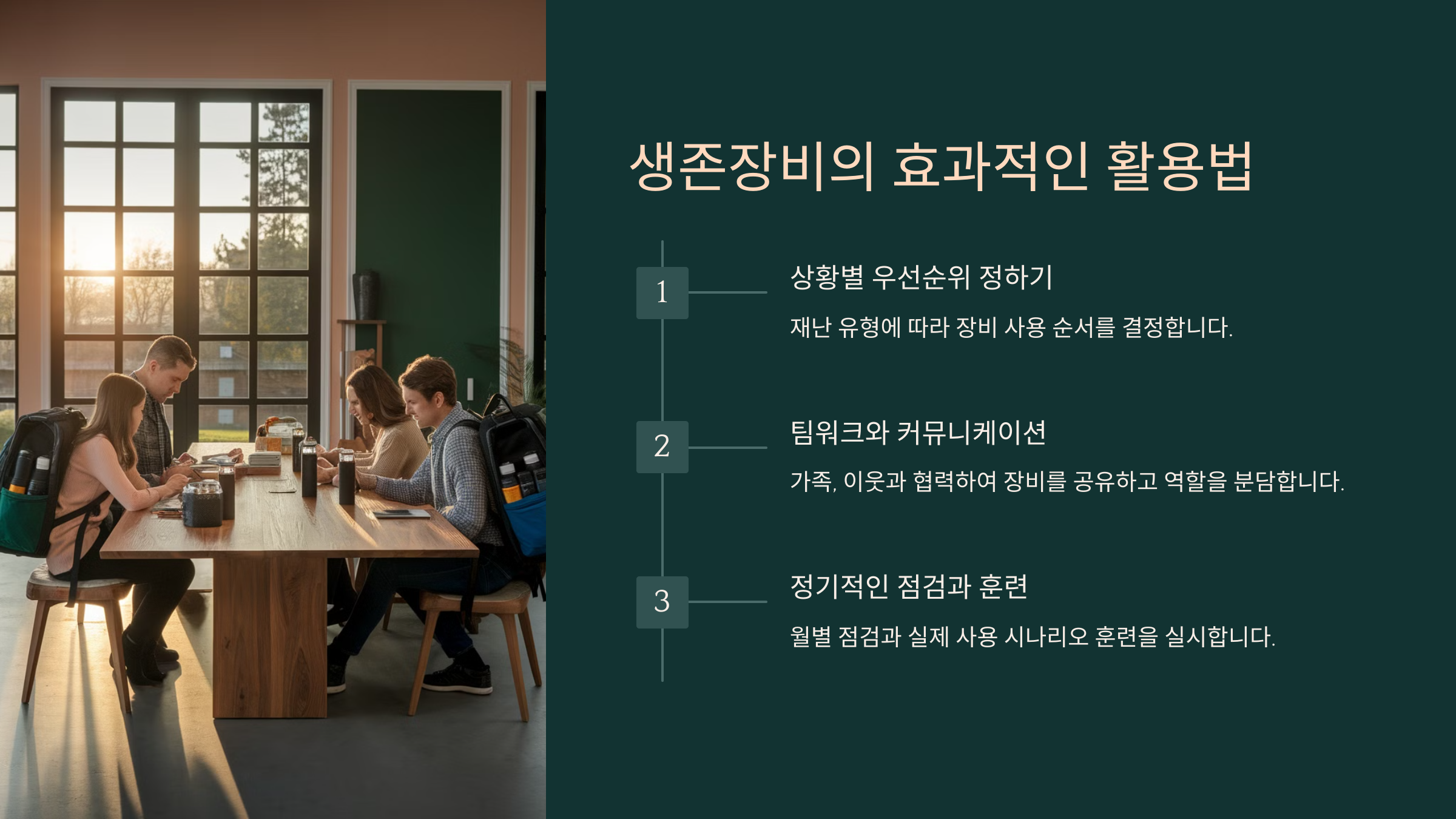 재난 대비 필수 생존장비