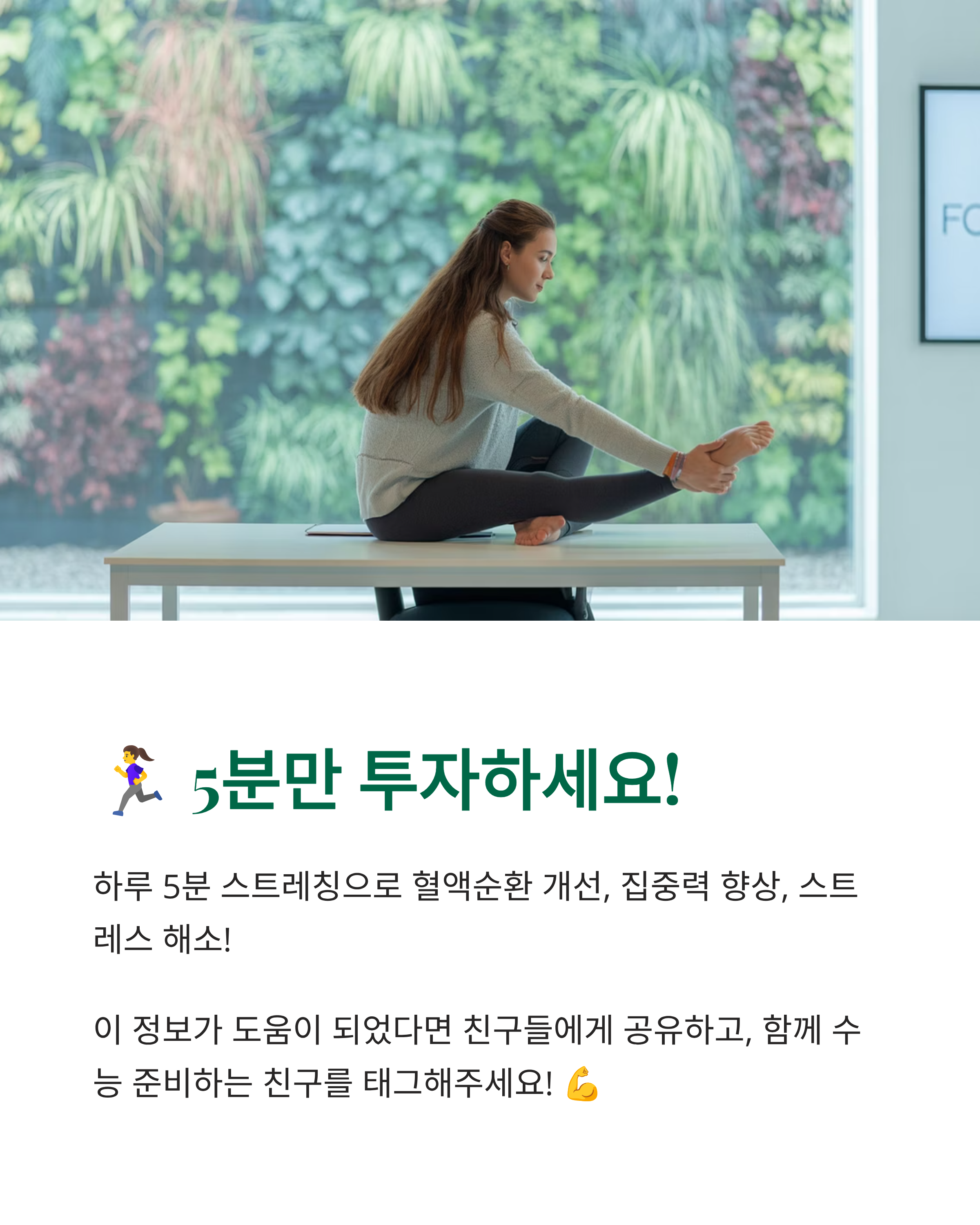 스트레칭 &amp; 간단 운동 루틴