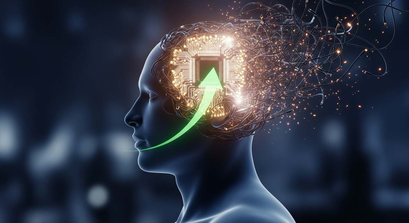 불안감을 성장의 동력으로 전환하는 것을 상징하는 이미지