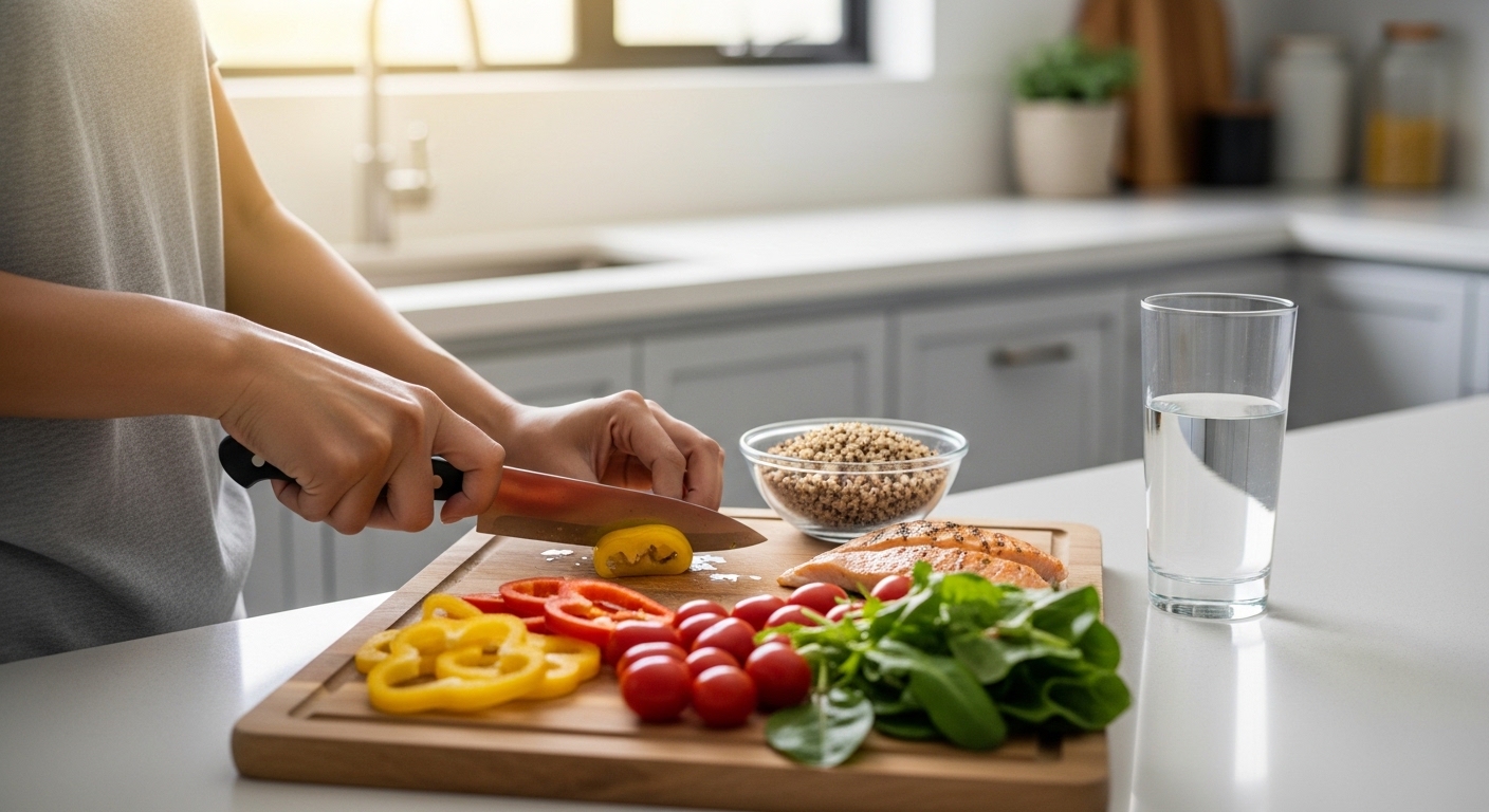 저지수 식단을 만들고 있다
