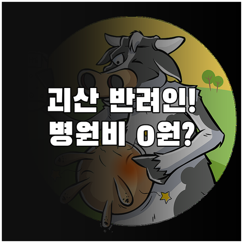 괴산군 거주 반려인 대상 반려동물 병..