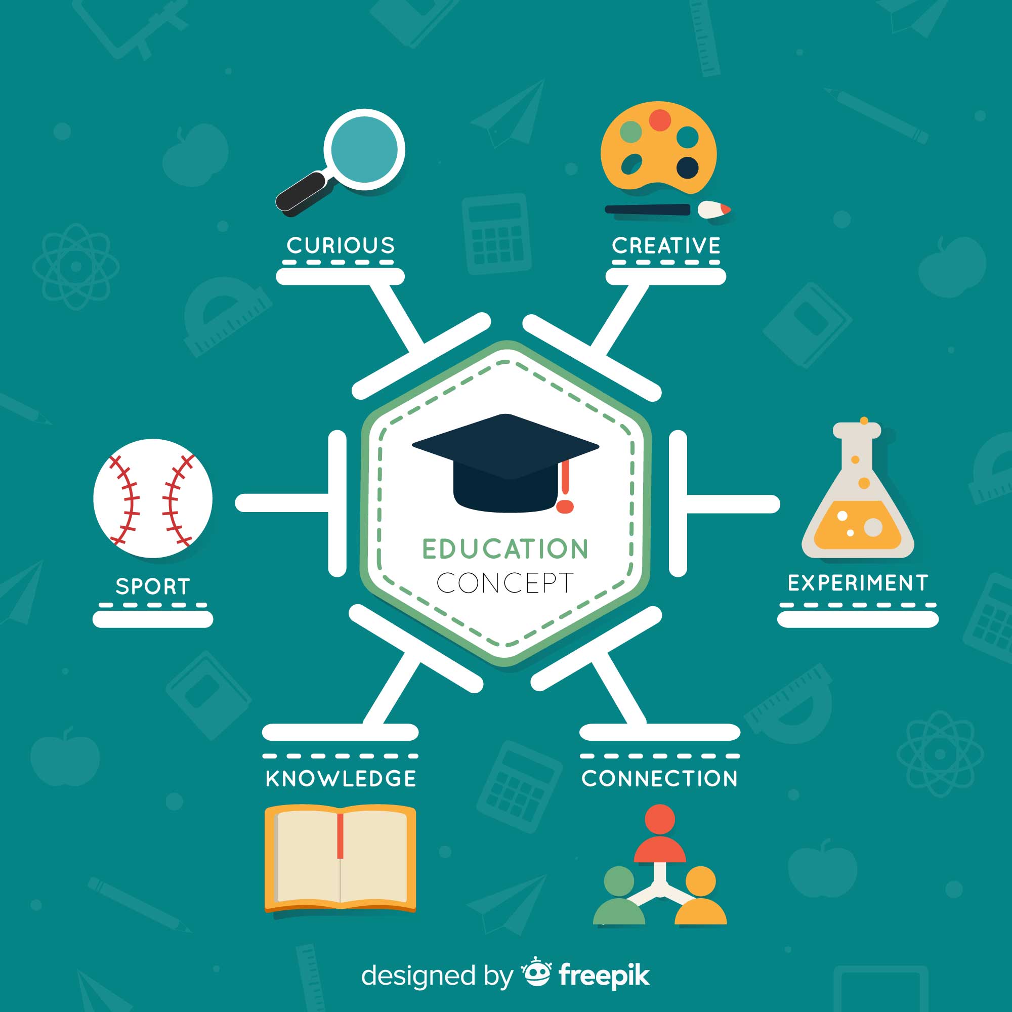 대학 입시 전형 과정을 설명하는 플랫 스타일 인포그래픽