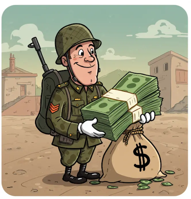 군대가는 조카 용돈