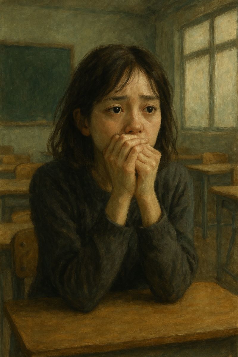 교실 안에서 말 못하는 꿈 – 표현에 대한 불안