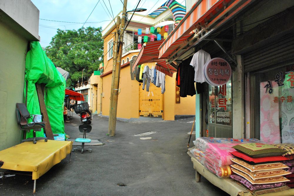 주례1동 주례시장 골목길 청심세탁