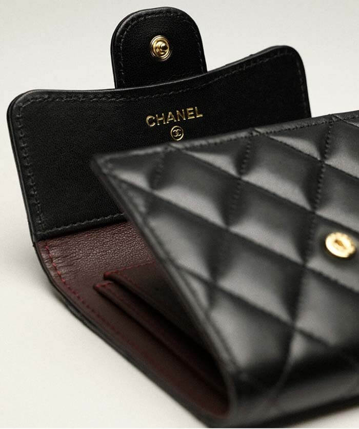 샤넬 클래식 스몰 플랩 지갑 내부