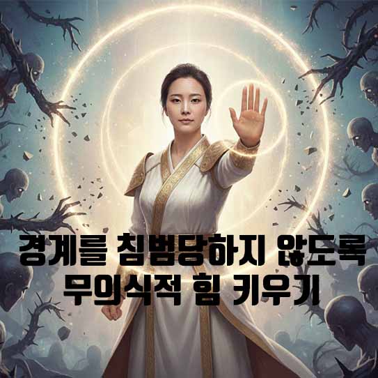 NO라고 말할 용기: 경계를 침범당하지 않도록 무의식적 힘 키우기