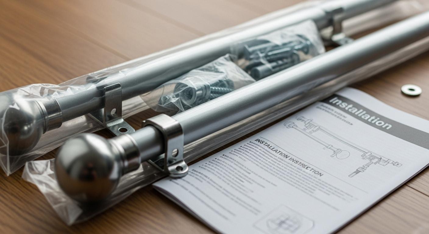 커튼봉 이중커튼 설치방법