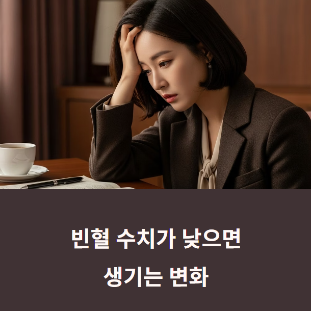 빈혈 수치가 낮으면
