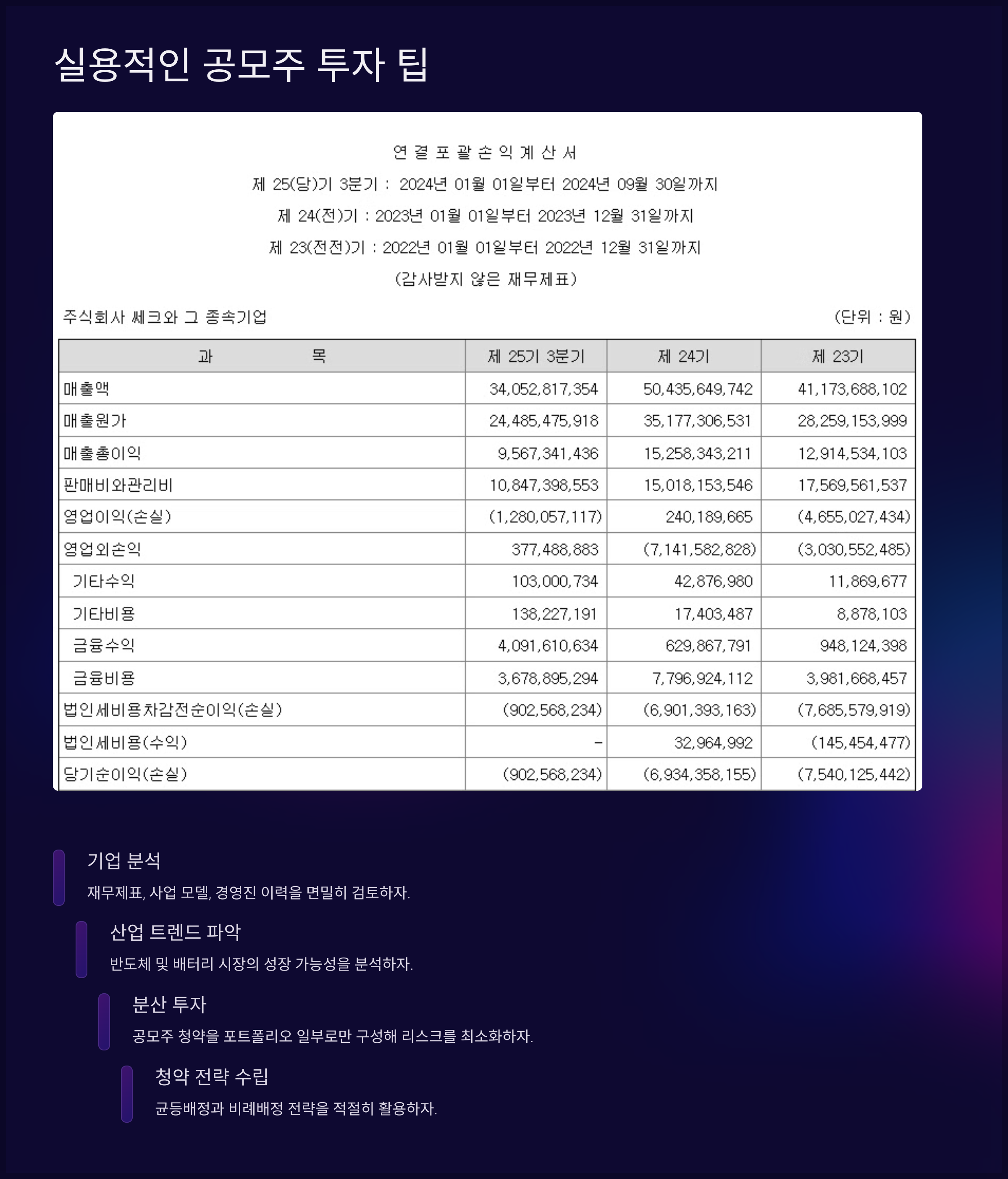 실용적인 공모주 투자 팁
