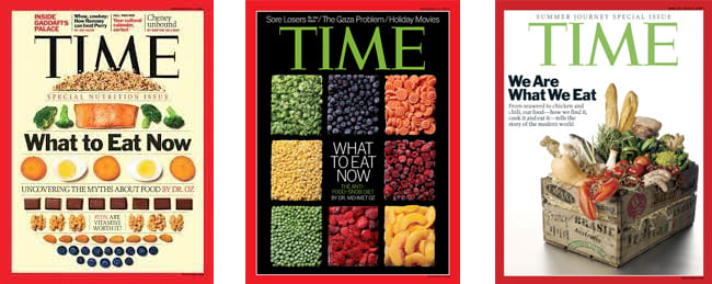 타임지 잡지 표지들 사진