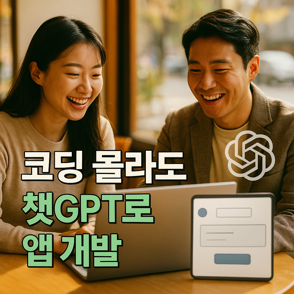 카페에서 협업하며 챗GPT로 앱 개발