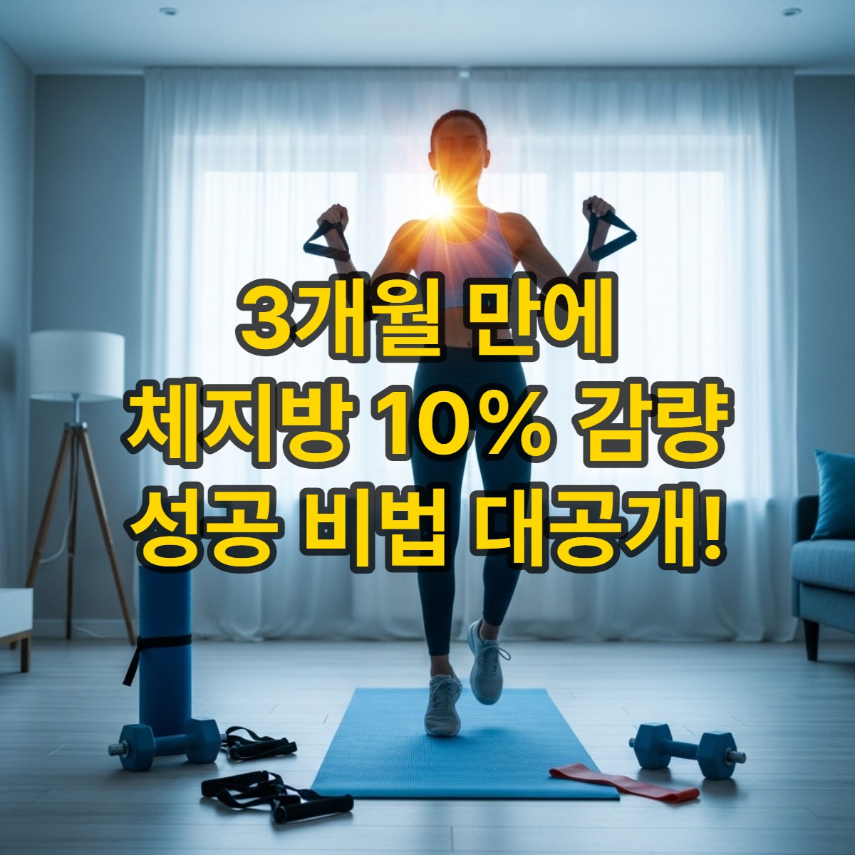 타이틀썸네일_내가 직접 해본 3개월: 홈트레이닝으로 체지방 10% 감량 성공! 솔직 후기 및 비법